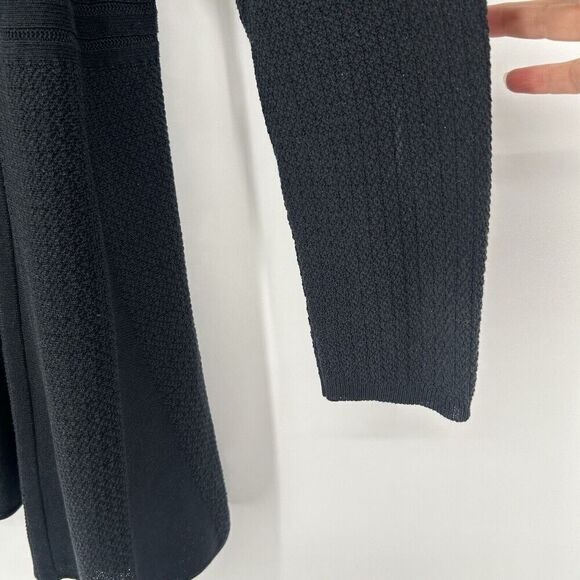 Habitat Open Front Cardigan Black Long Line Lightweight Long Sleeve Size M - Picture 4 of 10
